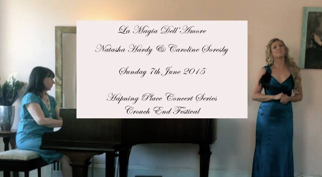 La Magia Dell’Amore Concert,  Crouch End Festival, London – June 2015